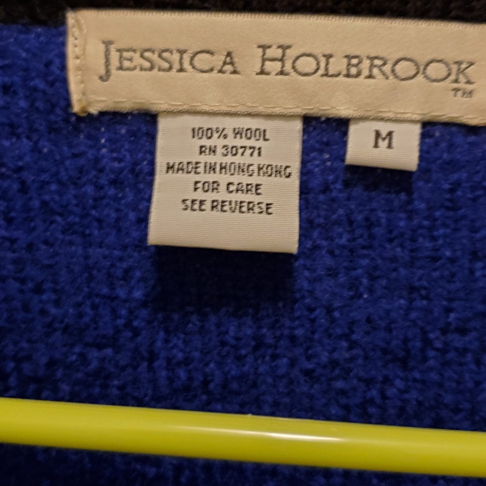 Beautiful wool jacket blue - Picture 5 of 6